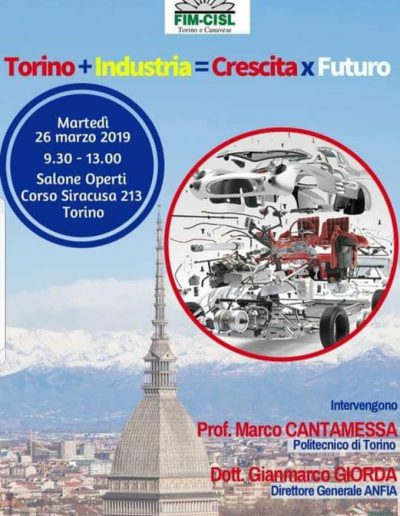 DIRETTIVO FIM CISL - TORINO+INDUSTRIA=CRESCITAXFUTURO