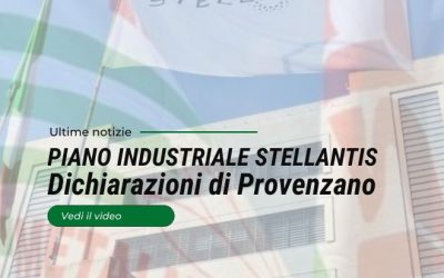 Stellantis: dichiarazione di Provenzano sul Piano Industriale