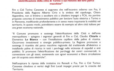 COMUNICATO STAMPA – FUSIONE FCA-Renault